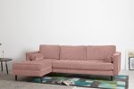 Pink left hand chaise room