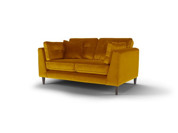 Cricket 2 Seater Sofa Gold Velvet