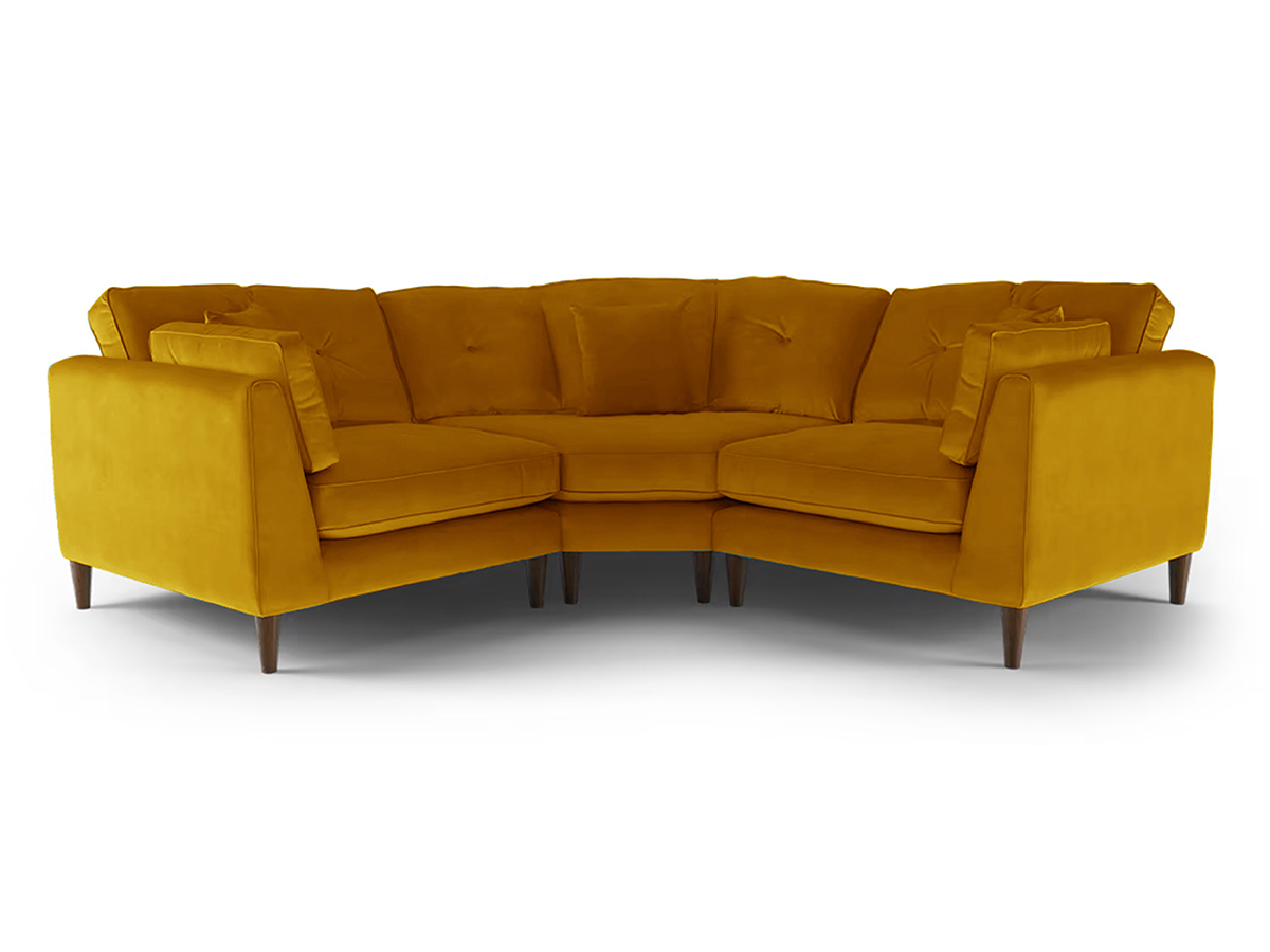 Cricket Corner Sofa Gold Velvet