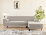 Hayes Interior 4 Seater Chaise Leather White