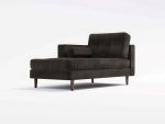 Hayes Chaise F Angel Leather Black