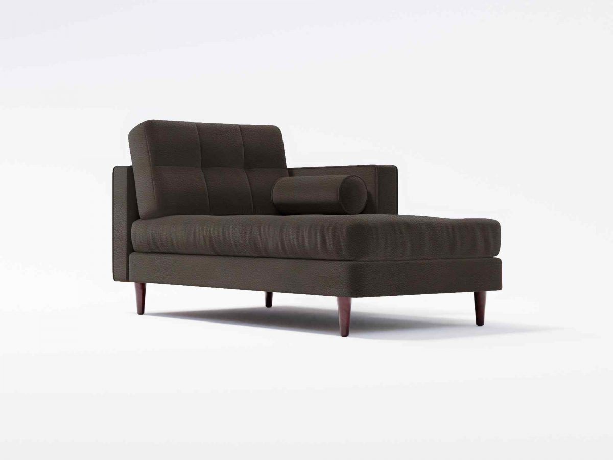 Hayes Chaise F Angel Leather Grey