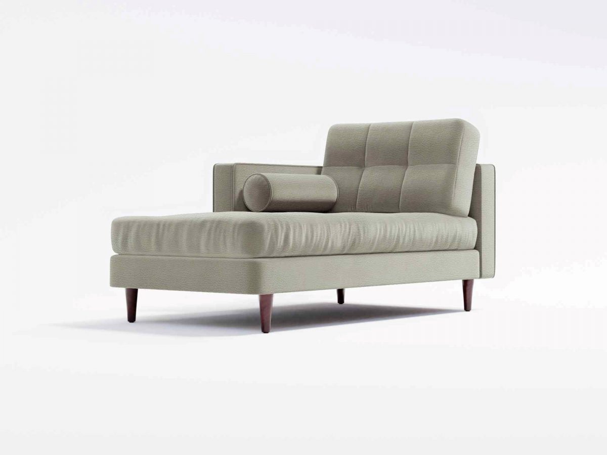Hayes Chaise F Angel Leather LT Grey