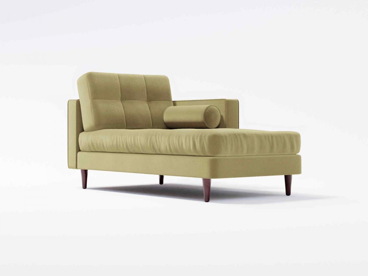 Hayes Chaise F Angel Leather Pebble
