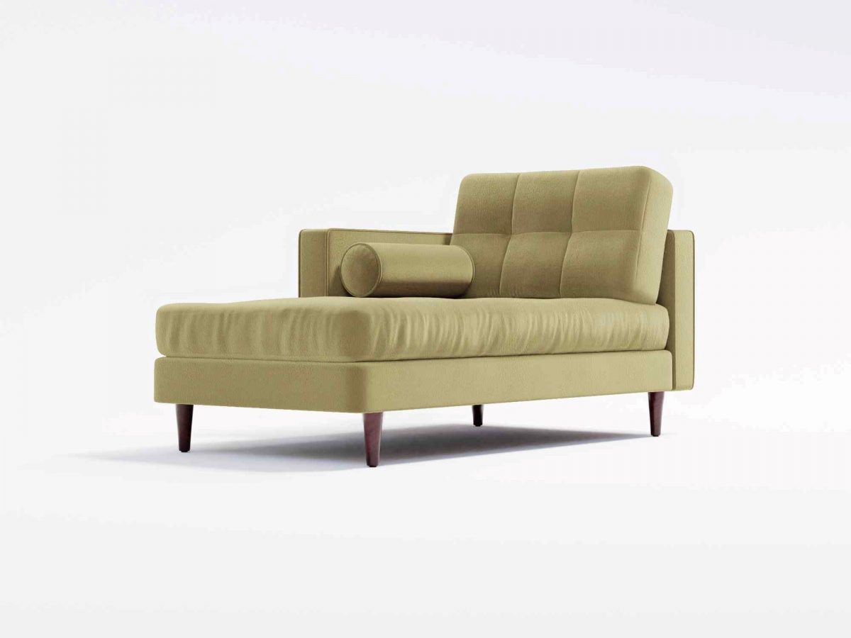 Hayes Chaise F Angel Leather Pebble