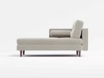 Hayes Chaise Front Leather White