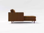 Hayes Chaise Side Leather Tan