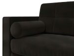 Hayes Corner Cushion Zoom Leather Black