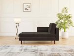Hayes Interior Chaise Lounge Leather Grey
