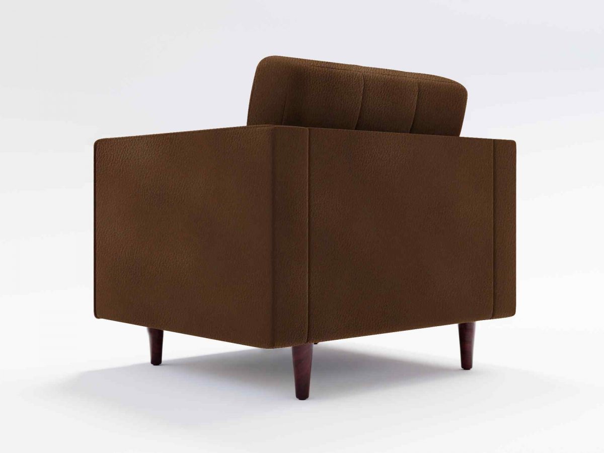 Hayes Single Seater Back Angel Leather Brown