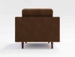 Hayes Single Seater Back Leather Brown