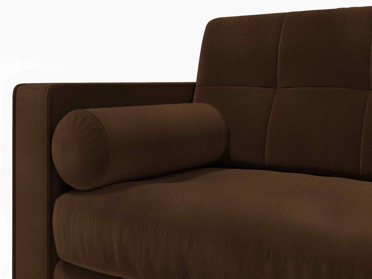 Hayes Single Seater Cushion Zoom Leather Brown