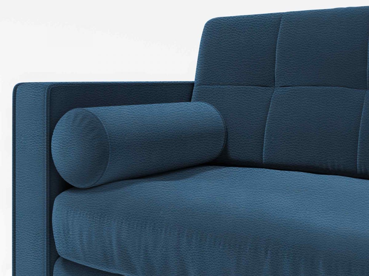 Hayes Single Seater Cushion Zoom Leather navy Blue