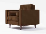 Hayes Single Seater Front Angel Leather Brown