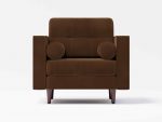 Hayes Single Seater Front Leather brown