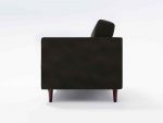 Hayes Single Seater Side Leather Black