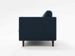 Jacob 3 Seater Side Lather Navy Blue