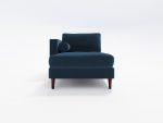Jacob Chaise Lounge Left NF 02 Lather Navy Blue