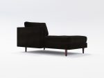 Jacob Chaise Lounge Left NF 03 Lather Black