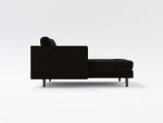 Jacob Chaise Lounge Left NF 04 Lather Black