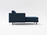 Jacob Chaise Lounge Left NF 04 Lather Navy blue