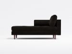 Jacob Chaise Lounge Left NF Lather Black
