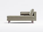 Jacob Chaise Lounge Left NF Lather LT Grey