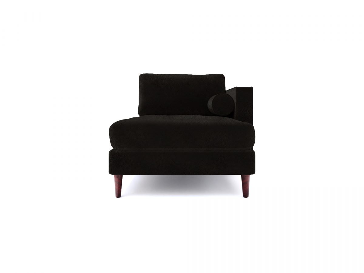 Jacob Chaise Lounge Right NF 02 Lather Black