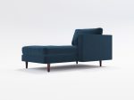 Jacob Chaise Lounge Right NF 03 Lather Navy Blue