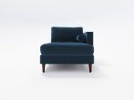 Jacob Chaise LoungeRight NF 02 Lather Navy Blue