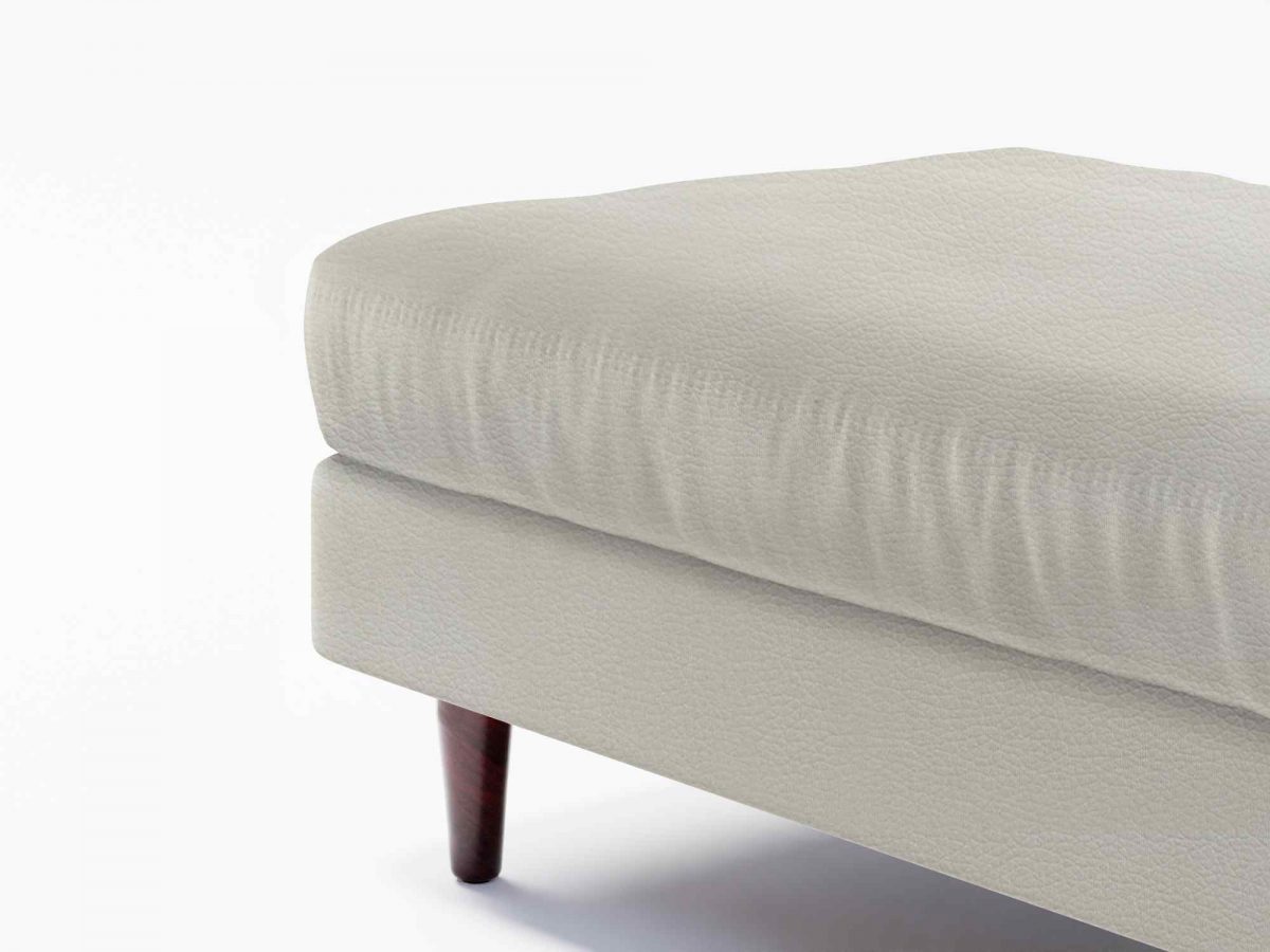 Jacob Footstool CL Lather White