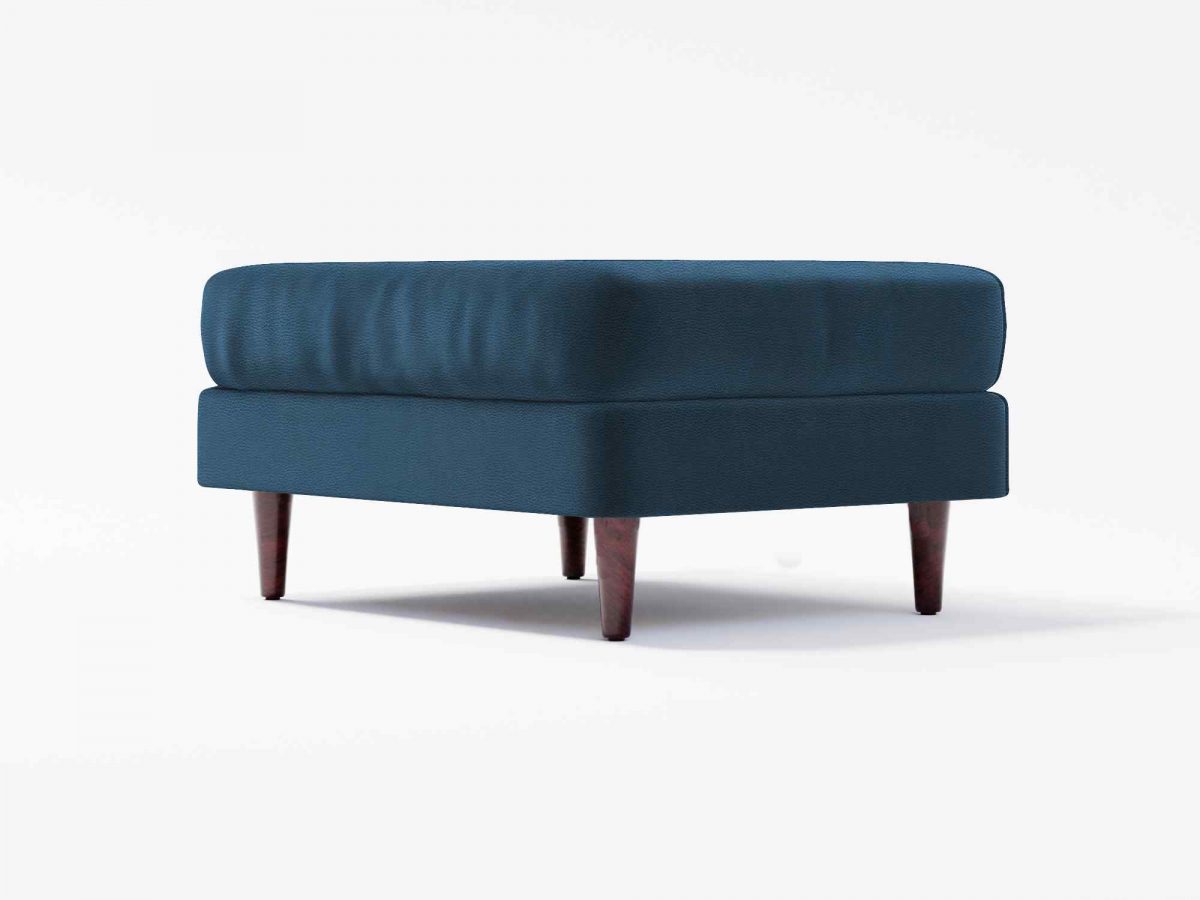 Jacob Footstool NF1 Lather Navy Blue