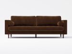 Scott 3 Seater Front Lather Brown