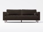 Scott 3 Seater Front Lather Grey