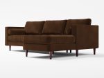 Scott 4 Seater Front Angle Lather Brown