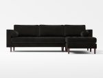 Scott 4 Seater Front Lather Black