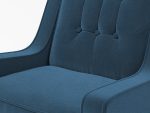 Scott Armchair Cushion Zoom Lather Navy Blue