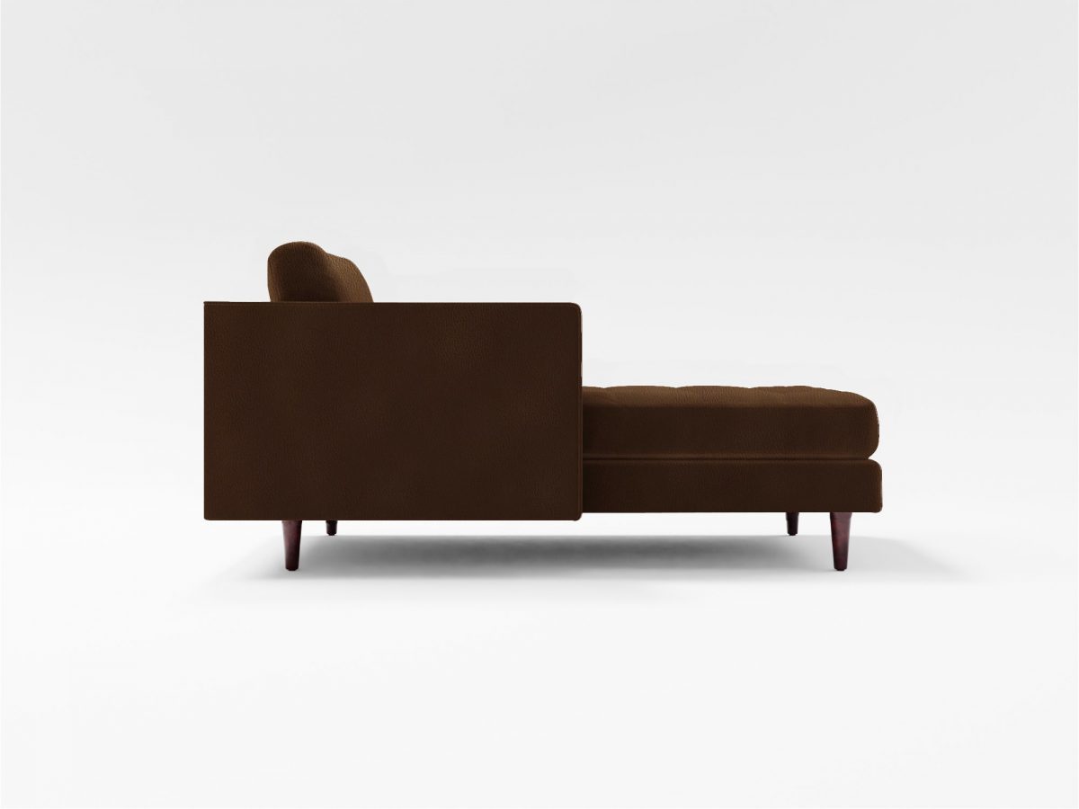 Scott Chaise Lounge Back Lather Brown