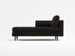 Scott Chaise Lounge Front Lather Black