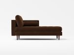 Scott Chaise Lounge Front Lather Brown