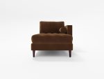 Scott Chaise Lounge Side Lather Brown