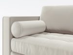 Scott Corner Cushion Zoom Leather White