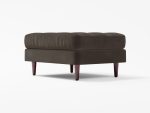 Scott Footstool Front Angle Lather Grey