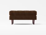 Scott Footstool Front Lather Brown