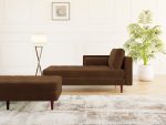 Scott Interiors Chaise Lounger Lather Brown