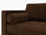 Scotto 2 Seater Cushion Zoom Leather Brown
