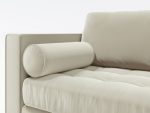 Scotto 2 Seater Cushion Zoom Leather Cream