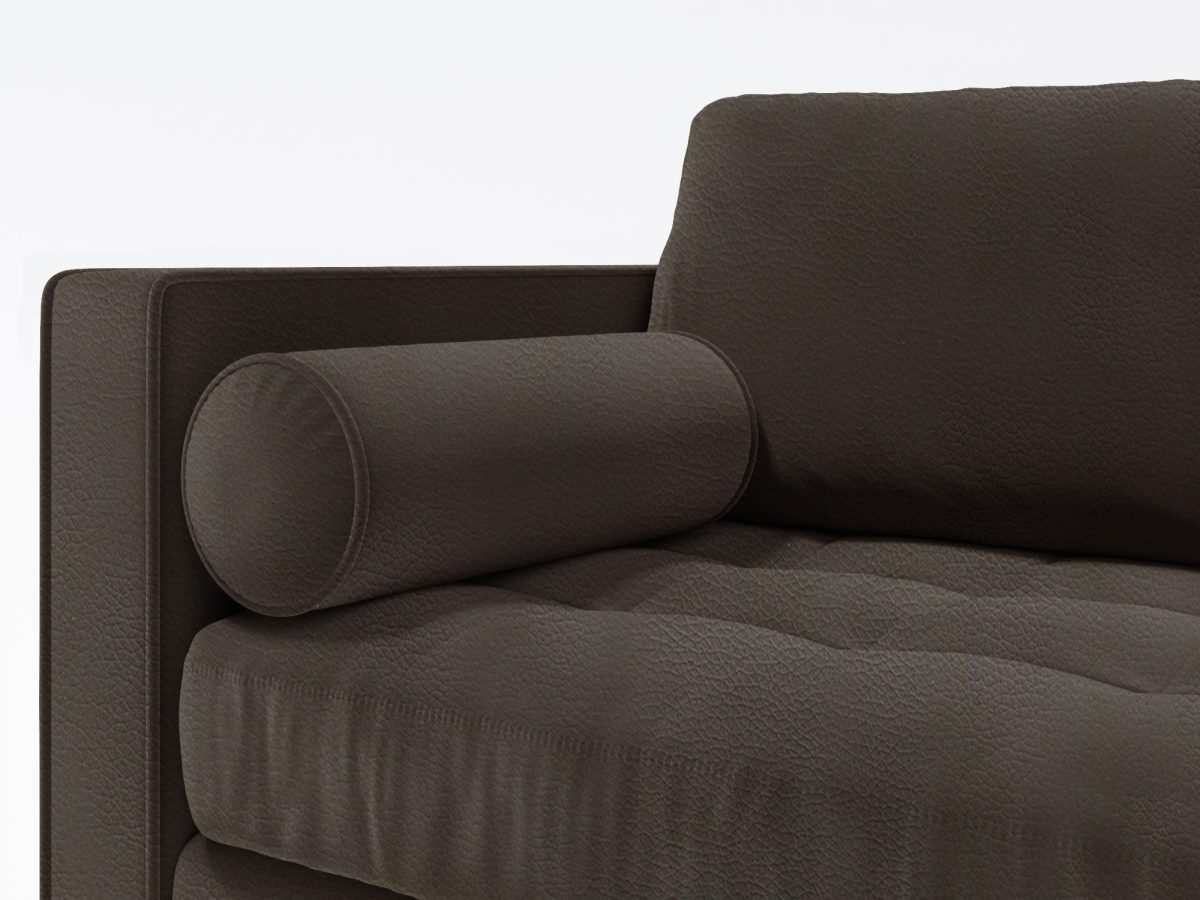 Scotto 4 Seater Cushion Zoom Leather Grey