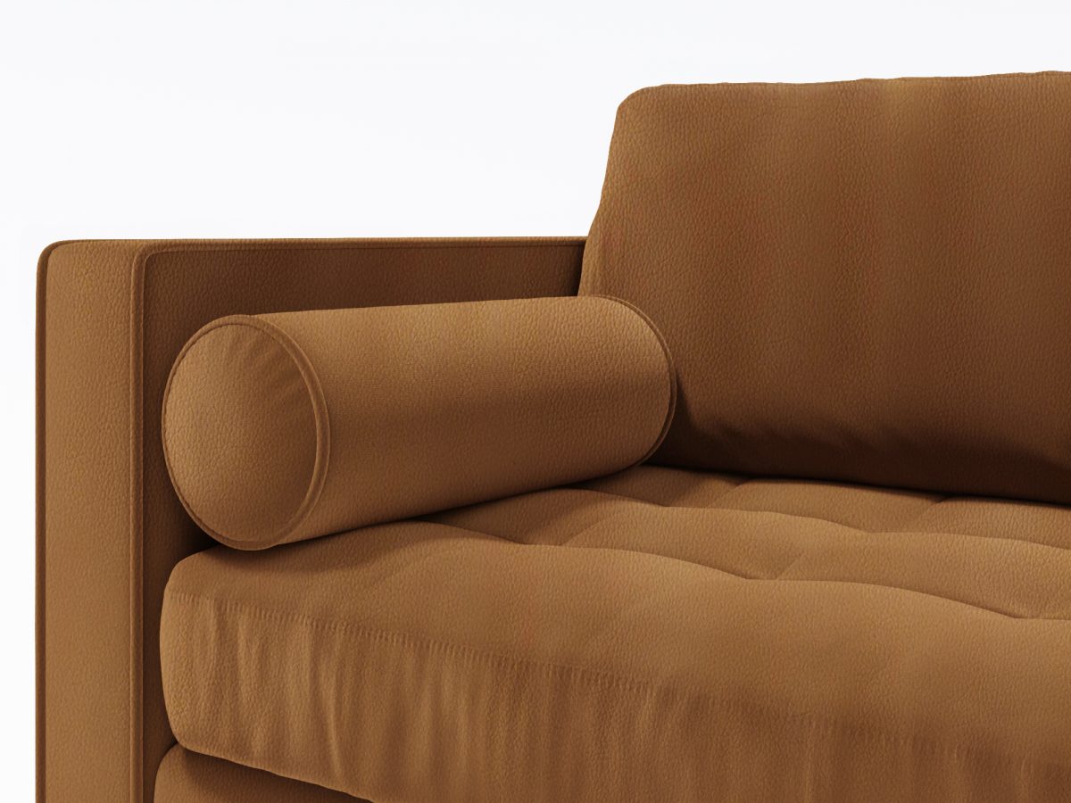 Scotto 4 Seater Cushion Zoom Leather Tan