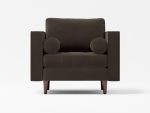 Scotto Single Seater Front Leather Grey